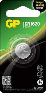 GP Lithium Coin Cell CR1620 1-pk