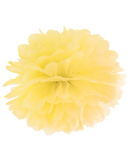 Gul Pom Pom 25 cm