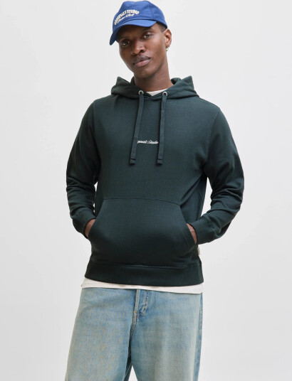 Jack & Jones Jornorrebro Emb Sweat Hood Noos - Khaki green - L