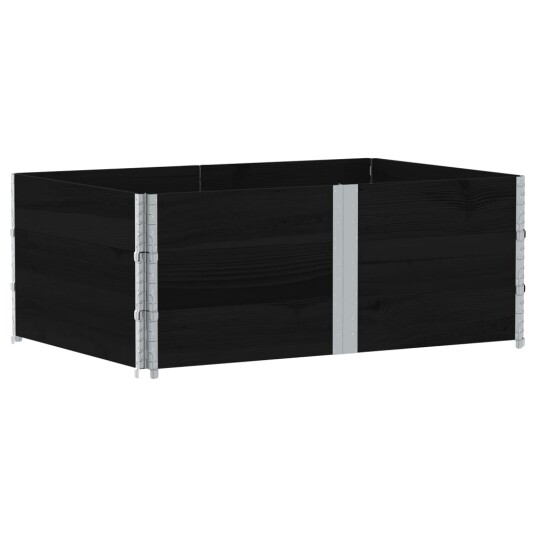 Plantekasse svart 150x100 cm heltre furu