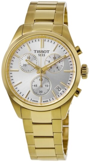 Tissot Herreklokke T150.417.33.031.00 PR 100 Sølvfarget/Gulltonet