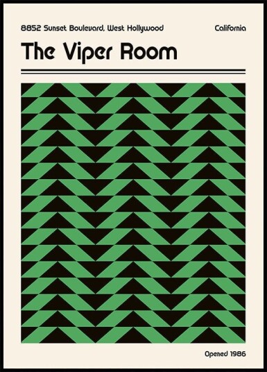 Viper Room Retro Poster Plakat / 70x100cm