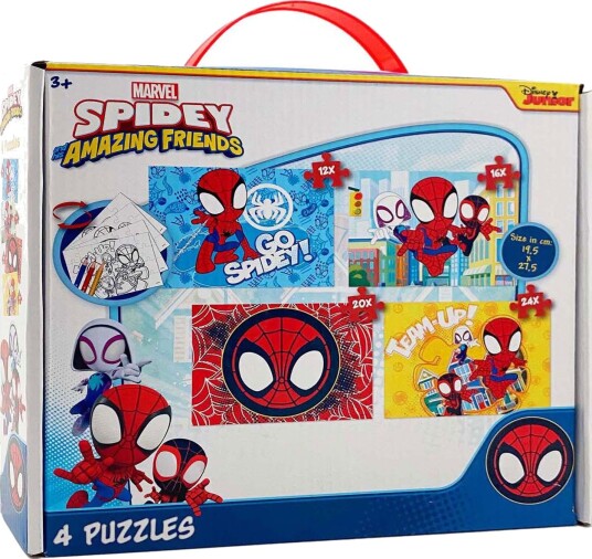 Spidey and His Amazing Friends Puslespillsett 3+ ??r 4 stk