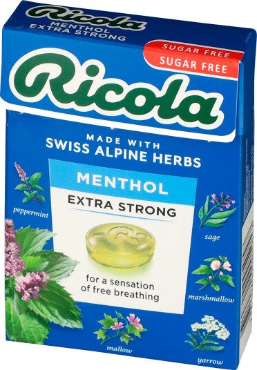 RICOLA Extra Menthol Sukkerfri Urtegodteri