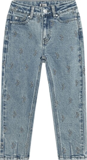 Daily 7 Denim Mom Fit Embroidery   Blue   110
