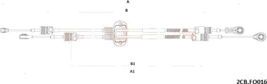 Kabel, girmekanisme COFLE 2CB.FO016 Kabel, girmekanisme COFLE 2CB.FO016