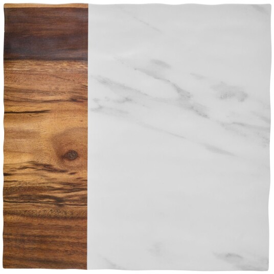 Vega Serveringsfat Tupelo uten kant 28.5x28x1 cm  Hvit/Brun Rektangulær 6 Stykk / Forpakning