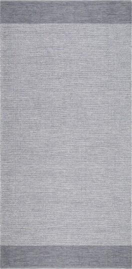 Alva Bomullsteppe 75x150 cm Oval - Grå