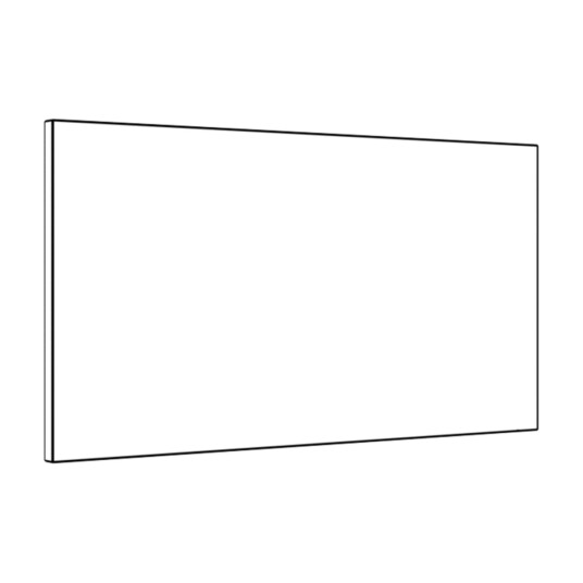 NOREMA HILL REN HVIT FORSTYKKE LUX FOR 60 CM SKAP JPW129736