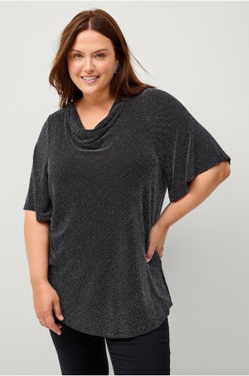 Ellos Plus Collection Topp Signe Svart