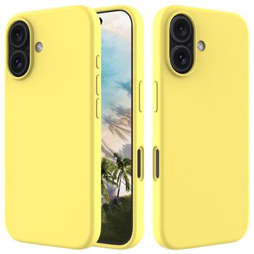 iPhone 16 Plus Liquid Silikondeksel Gul
