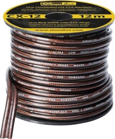 Sinuslive Cx 12 Phono Kabel 12,00 M [1X Åpen Ende   1X Åpen Ende]
