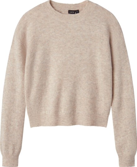 LMTD Nlflodet Ls Short Knit Noos - Grey - 134-140