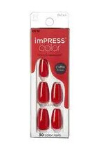 Kiss My Face ImPRESS Color MC Reddy or Not Nails 30 pcs