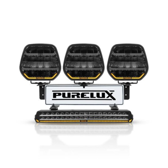 Ekstralyspakke PURELUX WRC 10 846W / 52 000 lm Pakke med svarte Panther 9 ekstralys