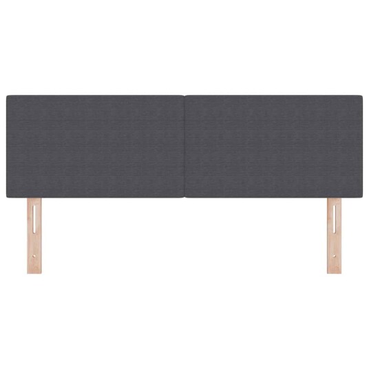 LED Hodegjerde Enkel Design Mørk Grå 80 cm Cordfløyel LED Hodegjerde Enkel Design Mørk Grå 80 cm Cordfløyel