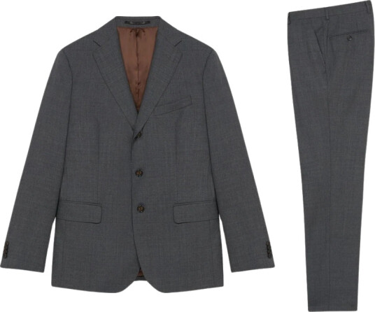 Brooks Brothers Herre Dress Grå 2XL,
