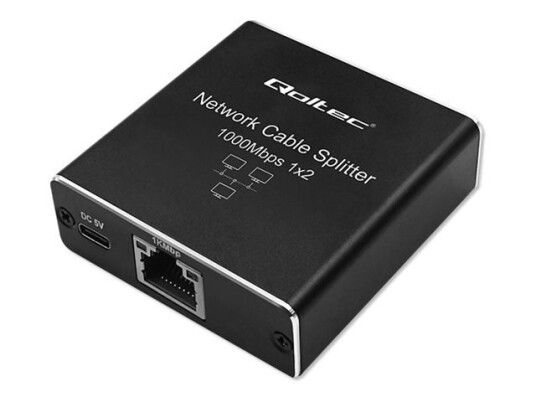 Qoltec - Switch - Aluminium, Mini, Splitter, Usb-C Powered - Ikke-Styrt - 2 X 10/100/1000 - Stasjonær Qoltec - Switch - Aluminium, Mini, Splitter, Usb-C Powered - Ikke-Styrt - 2 X 10/100/1000 - Stasjonær