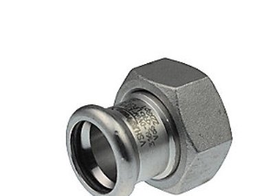 Vsh Ovg.M.Oml.15 Mm X 3/4"" M Bakke Xpress Rustfri Press