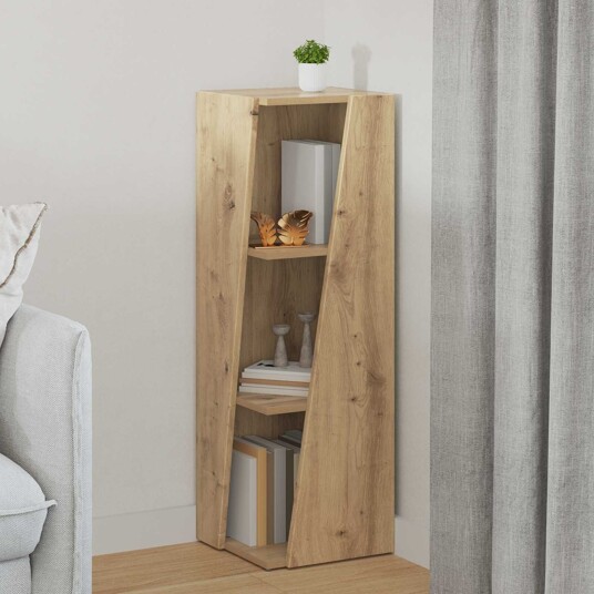 vidaXL Sidehylle Artisan Eik 33 x 32 x 100,5 cm Konstruert tre