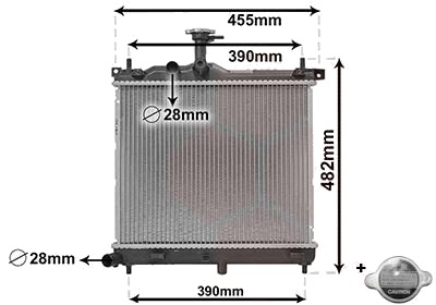 VAN WEZEL 82002291 Radiator motorkjøling VAN WEZEL 82002291 Radiator motorkjøling