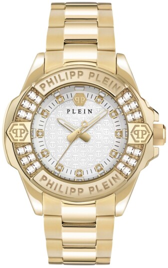 Philipp Plein Dameklokke PWOFA0725 Majesty Sølvfarget/Gulltonet