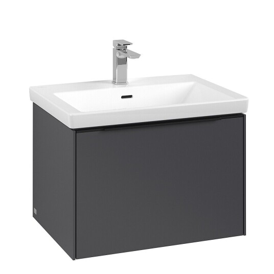 Villeroy & Boch Subway 3.0 Servantskap m/1 skuff 622x429x478 mm Grafitt Matt