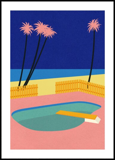 Malibu Beach Plakat / 21x30
