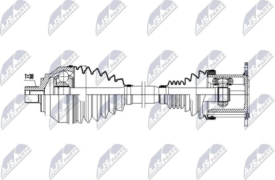 Nty Drivaksel NTY NPW AU 078