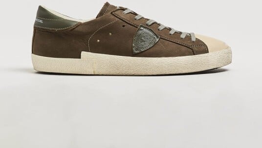 Philippe Model PRSX Low Top Suede Sneaker Green