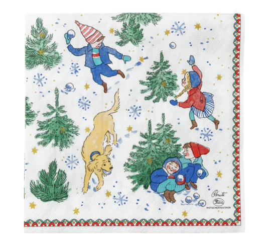 Weihnachtsspiele lunsjserviett 33x33 cm Ltd 2025