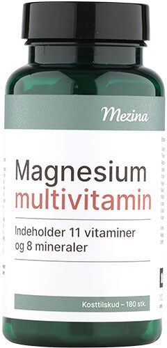 Mezina magnesium multivitamin 180 stk Mezina magnesium multivitamin 180 stk
