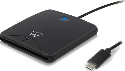 Smartkortleser Usb C Svart Ewent Ew1055 Smartkortleser Usb C Svart Ewent Ew1055