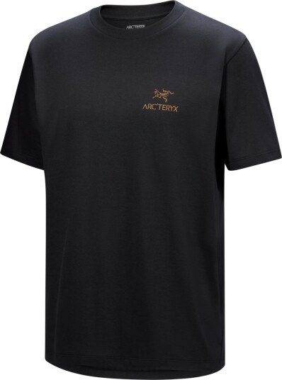 Arc"teryx Men"s Kragg Sl Cotton Bird Word Shortsleeve 24k Black L Arc"teryx Men"s Kragg Sl Cotton Bird Word Shortsleeve 24k Black L