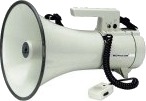 Monacor TM-35 Megafon med håndmikrofon, med holdesele, Integreret lyd