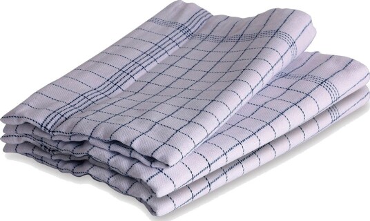 Royal Series Kokkekjøkkenhåndklær (50x100cm) Hvit/Blå - 3-pk