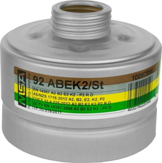 MSA Kombinasjonsfilter 92 ABEK2 For Helmaske