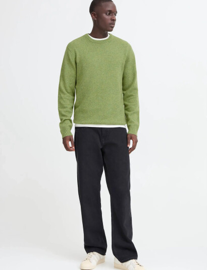 Blend Bhbranko Crew Knit - Green - S
