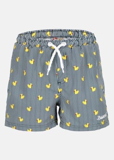 Blount & Pool Beachshorts Jr Navy Stripe Duck 120 Badebukser Blount & Pool Beachshorts Jr Navy Stripe Duck 120 Badebukser