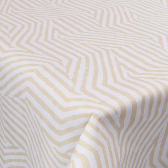 Borg Living Tekstil voksduk med akrylbelegg   30 meter på rull   Stripes grey   140 cm bred tekstilduk