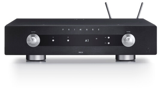 Primare PRE35 Prisma DM36 - Forforsterker med DAC og nettverkspiller Sort