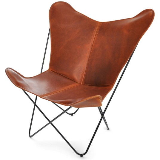 Ox Denmarq Papillon Flaggermusstol Sort/Cognac Ox Denmarq Papillon Flaggermusstol Sort/Cognac