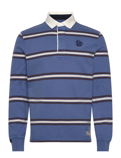 Superdry Vintage Athletic Stripe Rugby Blue L Superdry Vintage Athletic Stripe Rugby Blue L