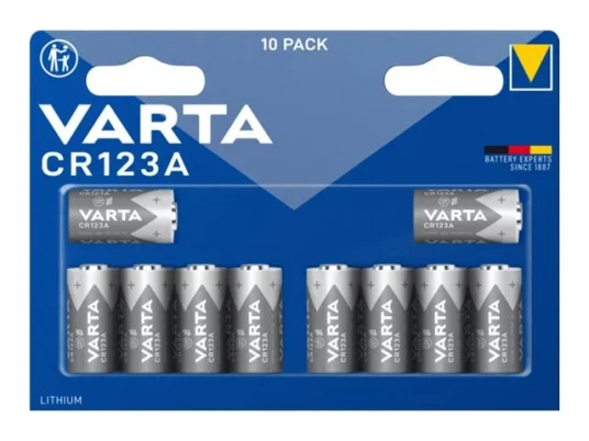 Varta Professional CR123A Litium Batterier 10-pack