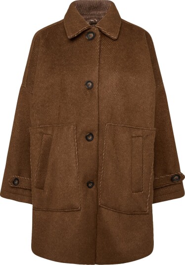 My Essential Wardrobe Mwbaratti Lyon Os Jacket   TOFFEE MELANGE   42 44