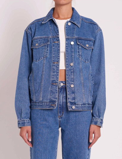 ABRAND A Slouch Jacket Phoenix - Blue - XS ABRAND A Slouch Jacket Phoenix - Blue - XS