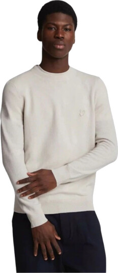 Lyle & Scott Herre Strikkevarer Hvit M,