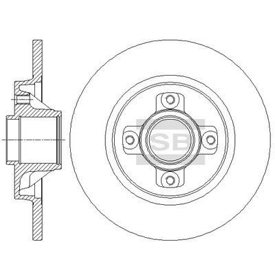 Bremseskive Hi-Q SD6001 Bremseskive Hi-Q SD6001