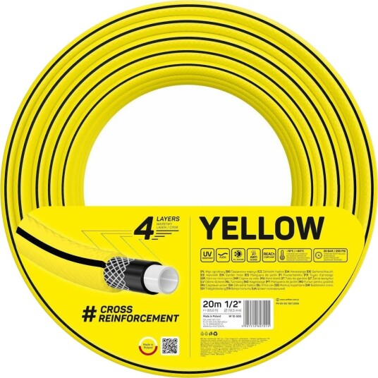 Cellfast Hageslange 4 Yellow 3/4"" 30 M