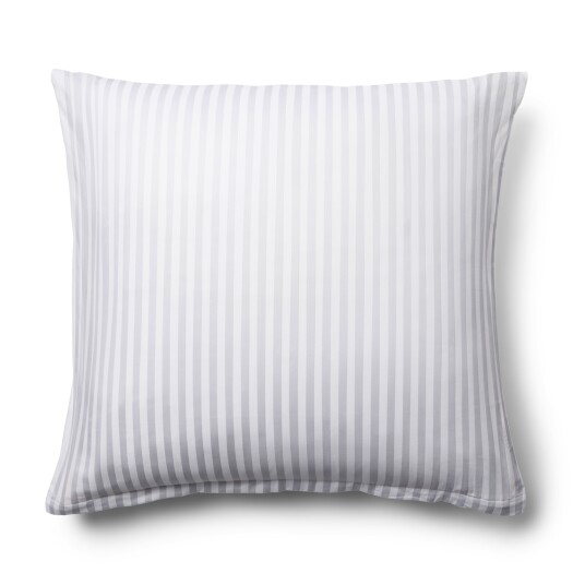 Borg Living Putetrekk - 60x63cm - 100% Bomullssateng - Stripet Hvit